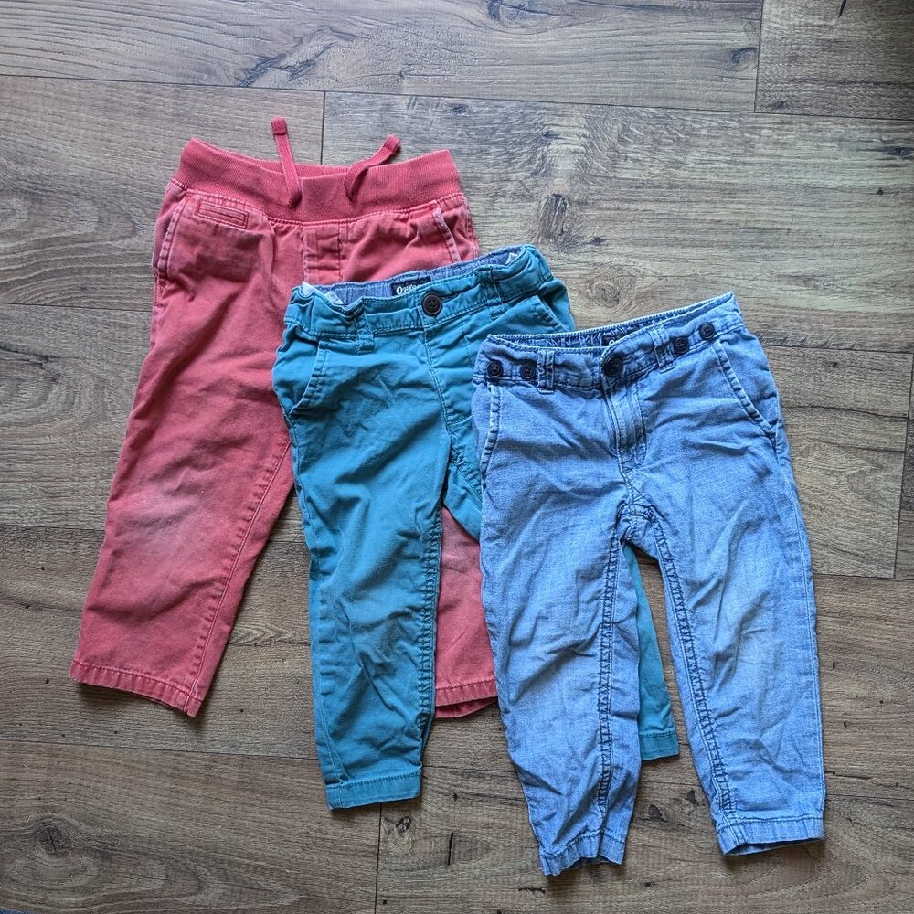 Toddler Boys Pants Bundle, Baby Gap and Oshkosh B'Gosh